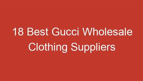 wholesale gucci inspired clothes|Luxury clothing supplier.